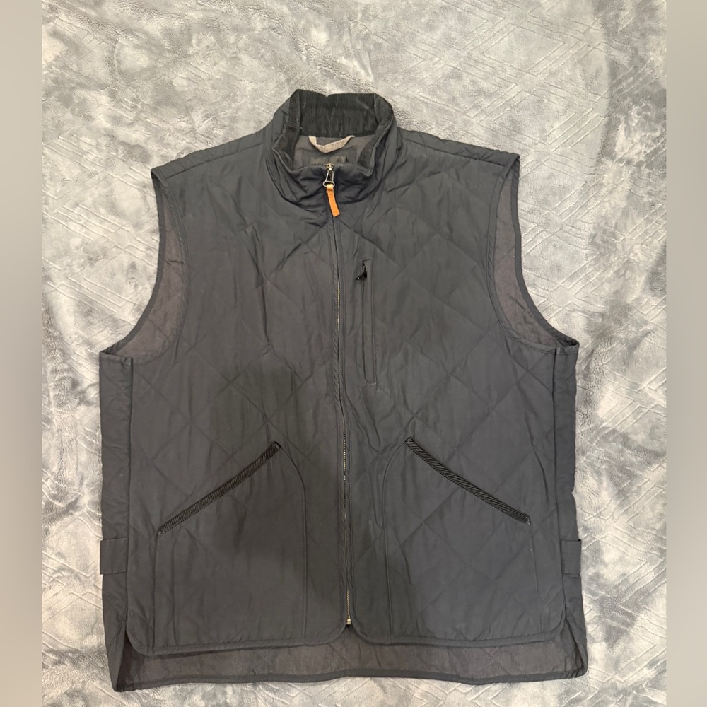 J. Crew Dark Gray Quilted Vest